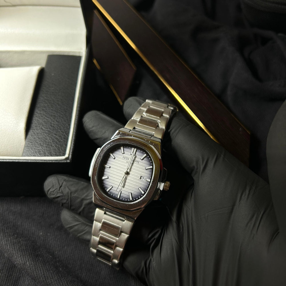 Patek Philippe Nautilus Homage For Him – Silver Gradient Dial