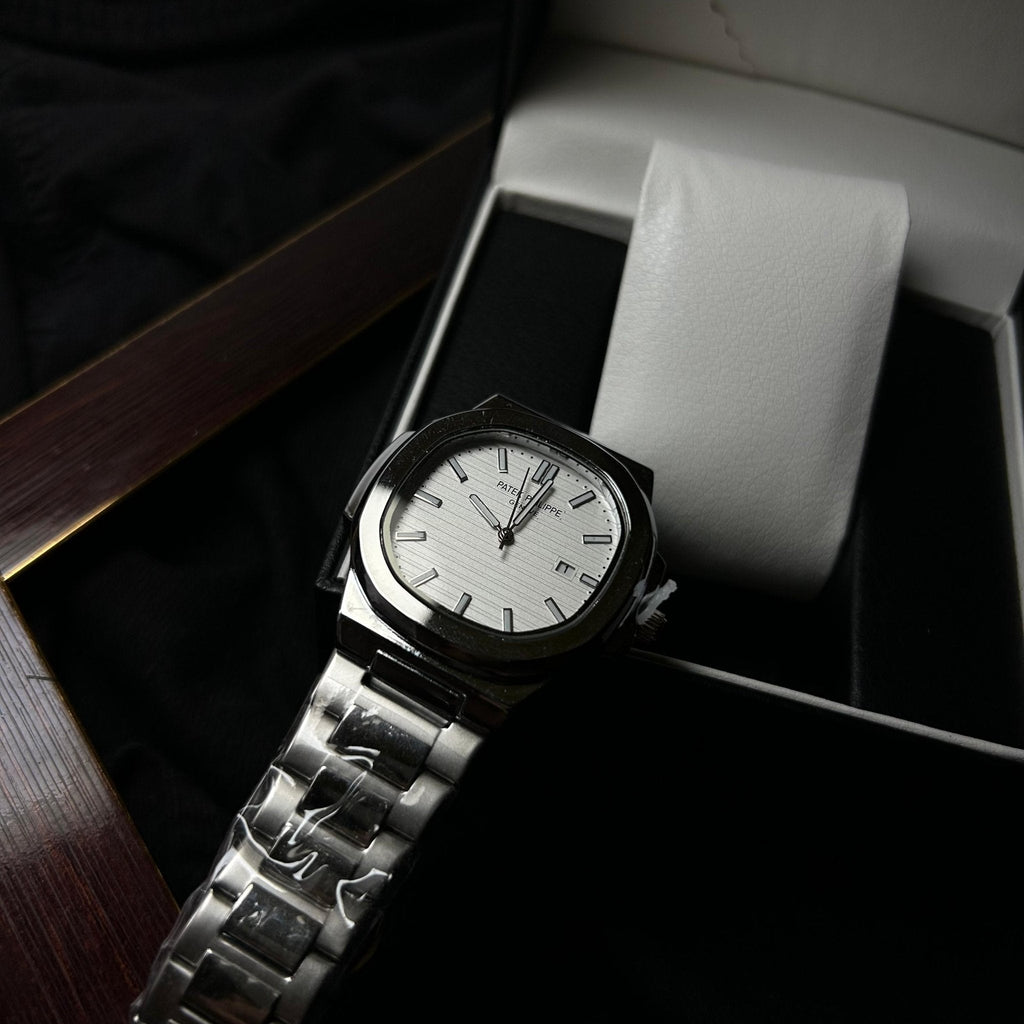 Patek Philippe Nautilus Homage For Him – Silver & White Dial