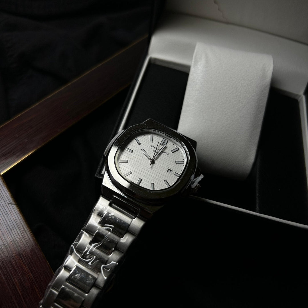 Patek Philippe Nautilus Homage For Him – Silver & White Dial