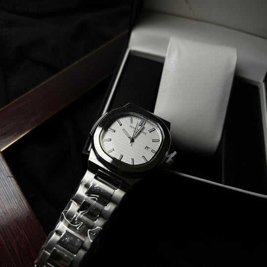 Patek Philippe Nautilus Homage For Him – Silver & White Dial