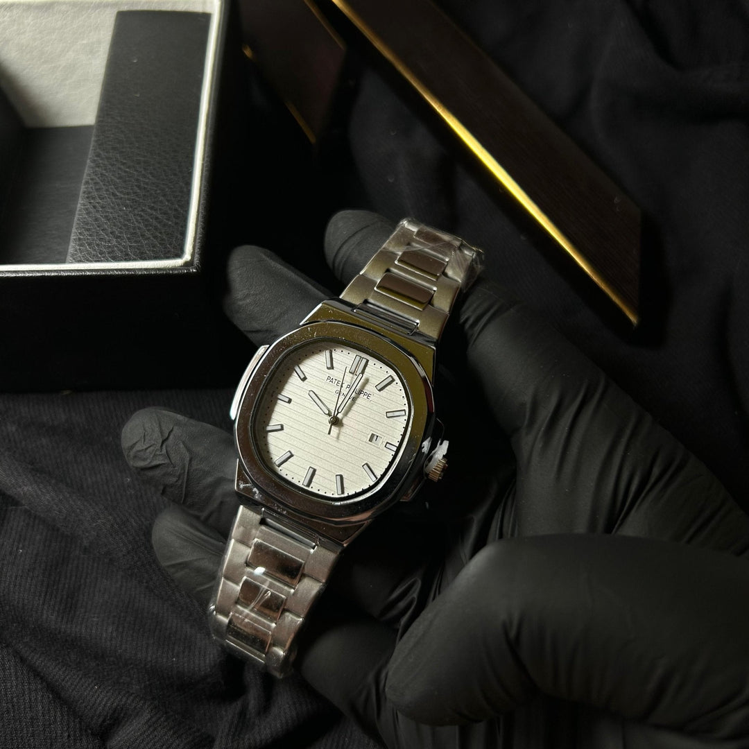 Patek Philippe Nautilus Homage For Him – Silver & White Dial