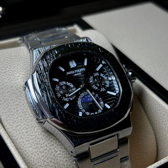 Patek Philippe Nautilus Moonphase – Jet Black Steel Edition