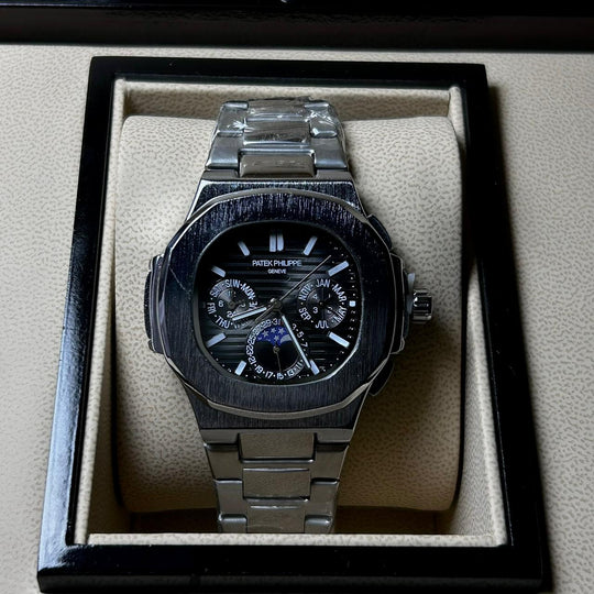 Patek Philippe Nautilus Moonphase – Jet Black Steel Edition