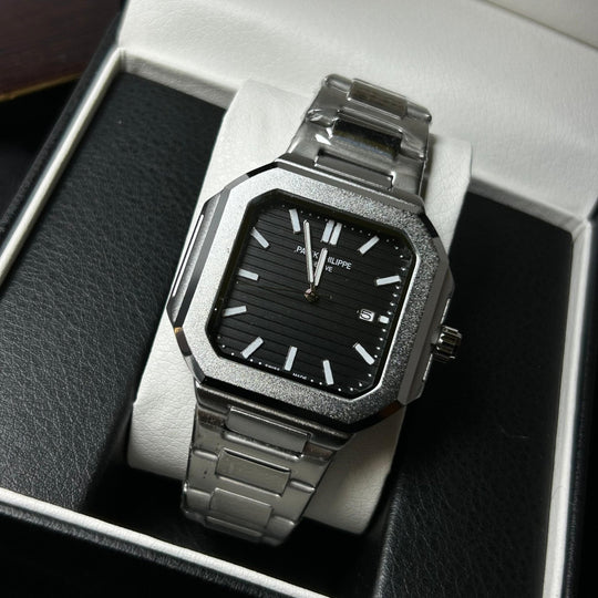 Patek Philippe Cubitus  For Him – Matte Steel Black Dial