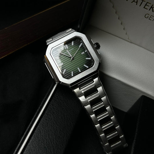 Patek Philippe Cubitus  For Him – Silver Tone Green Dial