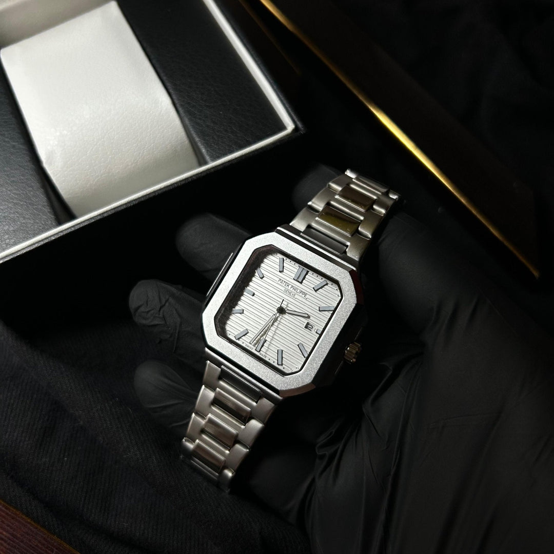 Patek Philippe Cubitus  For Him – Silver & White Dial
