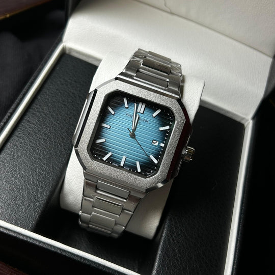 Patek Philippe Cubitus  For Him – Stainless Steel Blue Dial