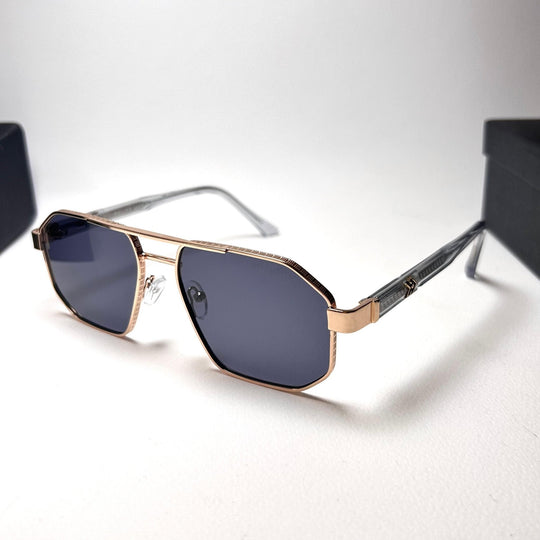 Police Etched Edges - Golden Black