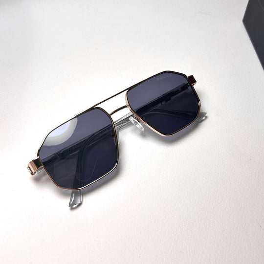 Police Etched Edges - Golden Black