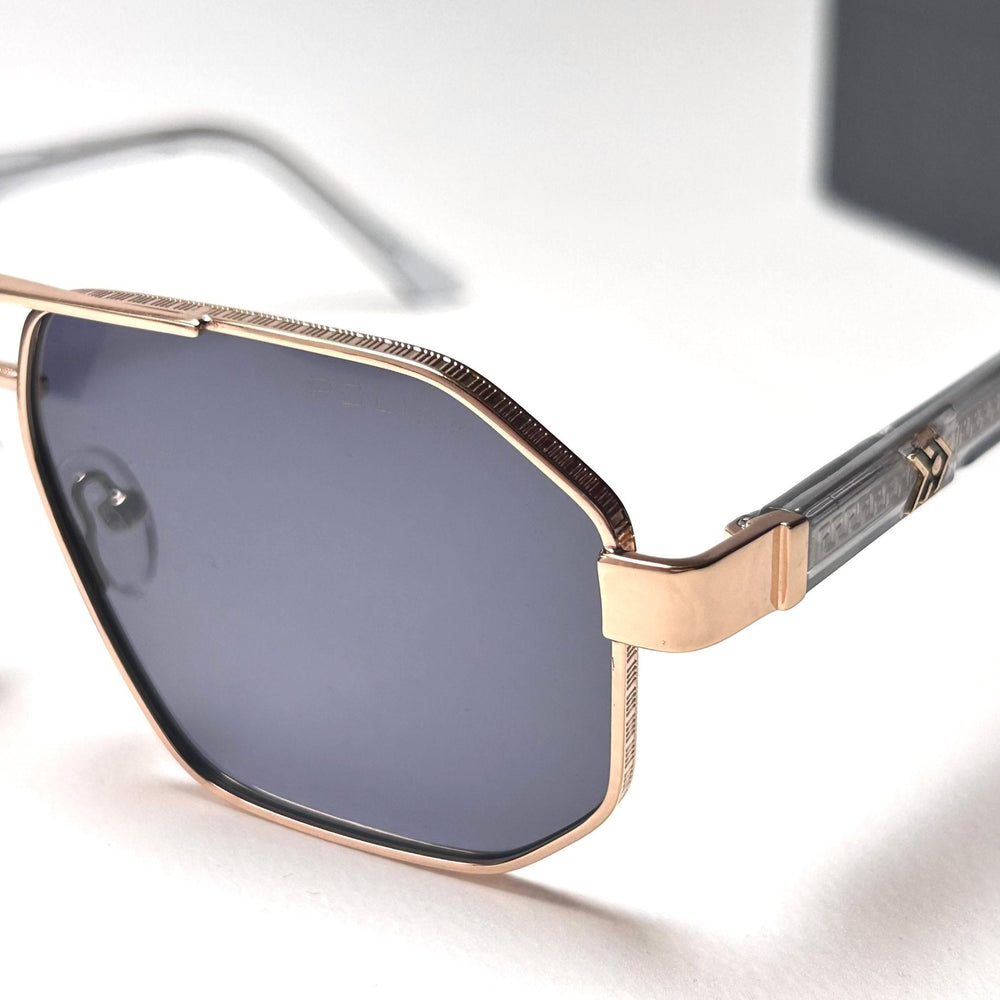 Police Etched Edges - Golden Black