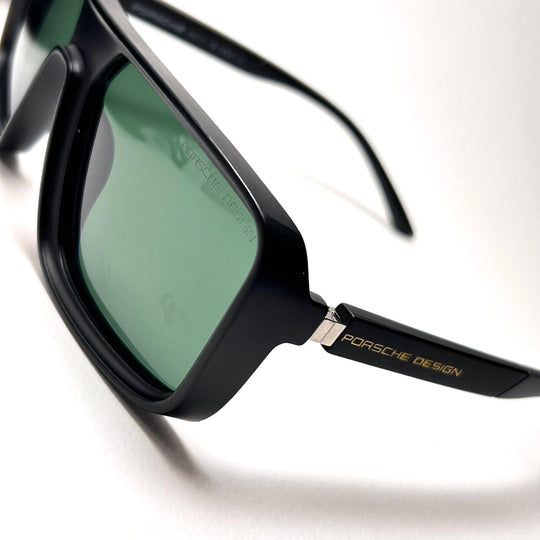 Porsche Design Polarized Shield Vision – Matte Black & Green Lens