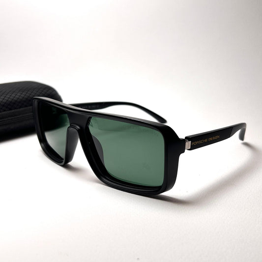 Porsche Design Polarized Shield Vision – Matte Black & Green Lens