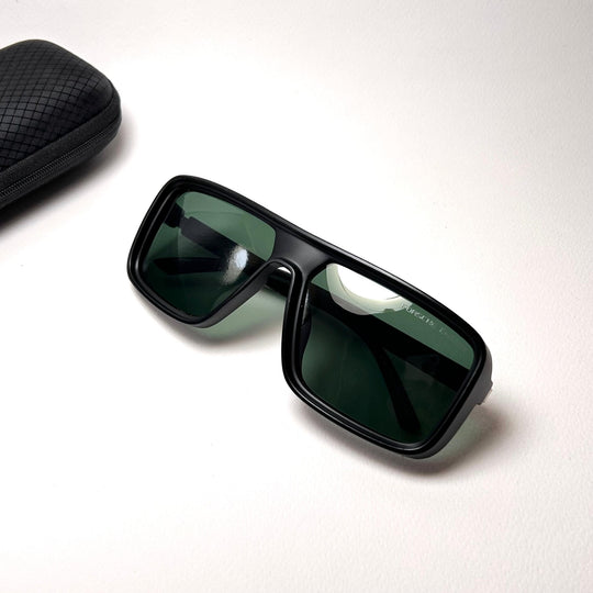 Porsche Design Polarized Shield Vision – Matte Black & Green Lens
