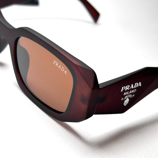 Prada Geometric - Brown Matte