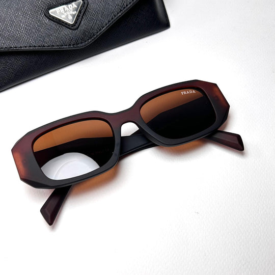 Prada Geometric - Brown Matte