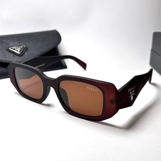 Prada Geometric - Brown Matte