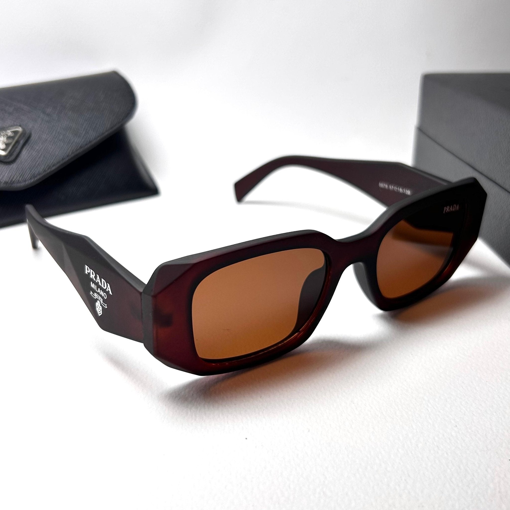 Prada Geometric - Brown Matte