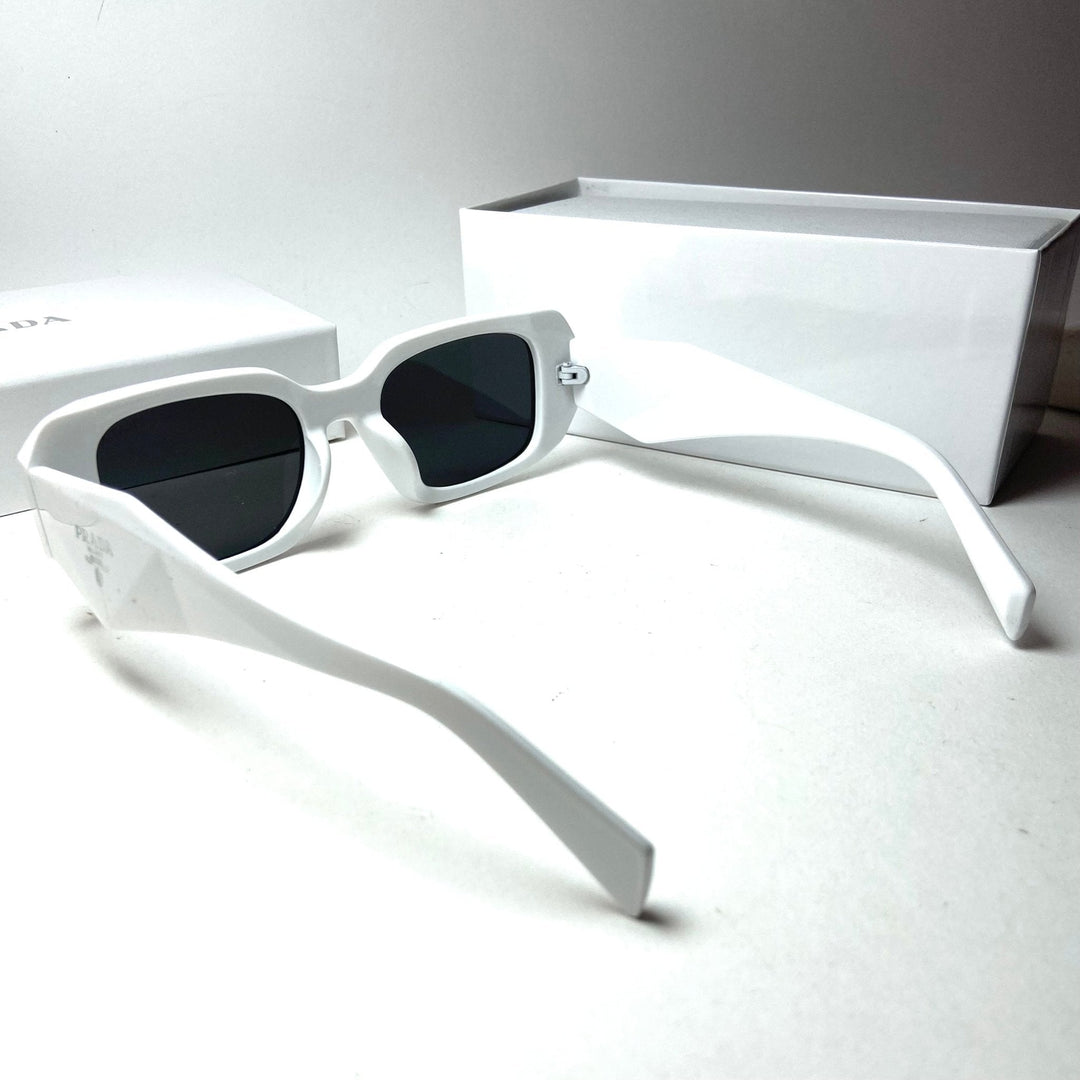 Prada Geometric White Glosse