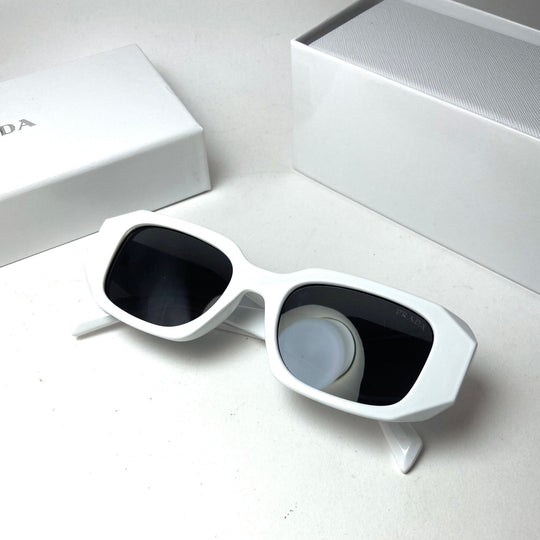 Prada Geometric White Glosse