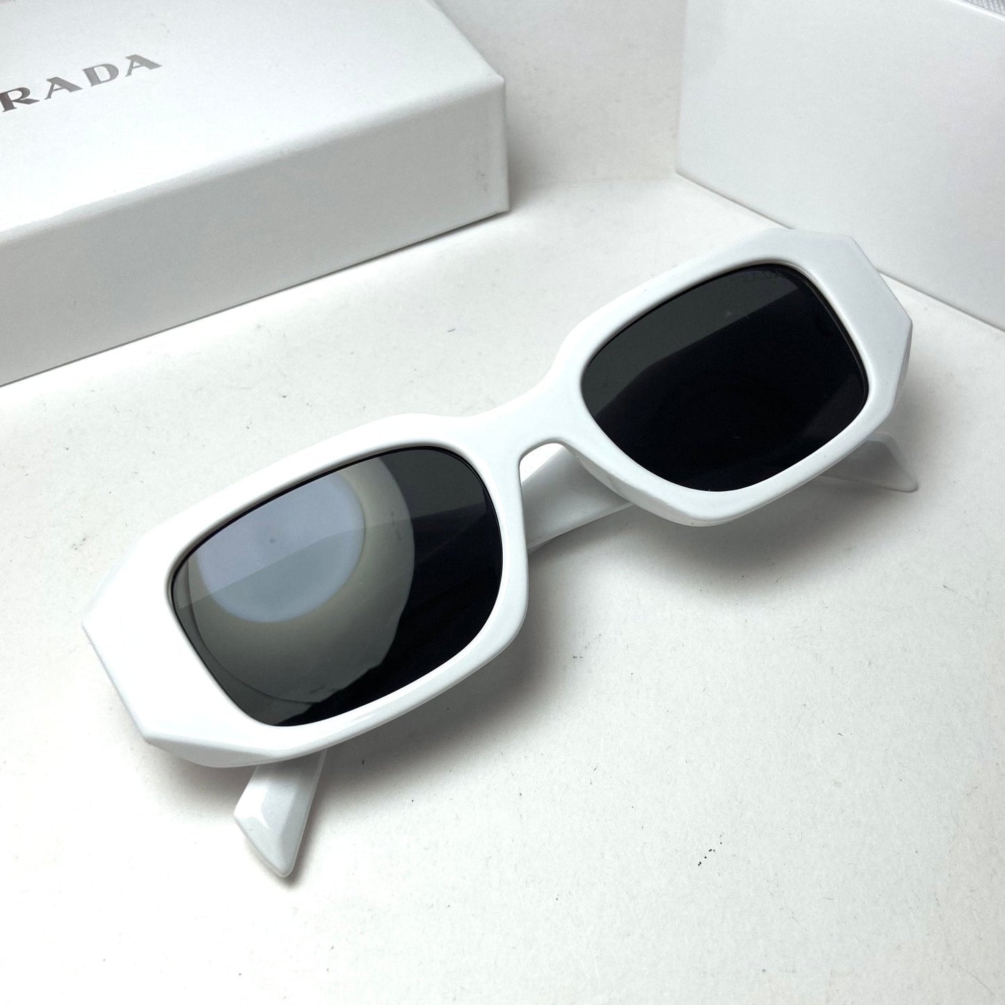 Prada Geometric White Glosse
