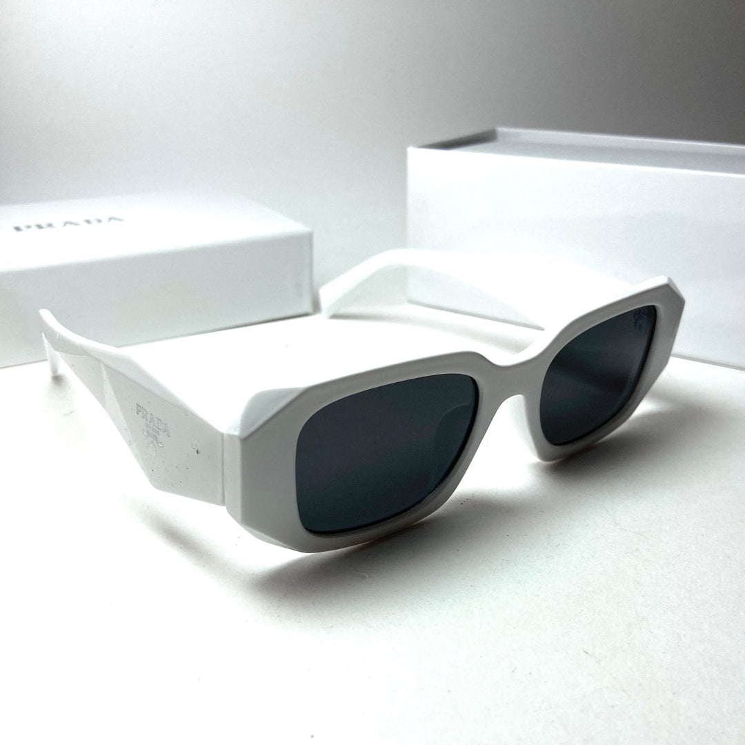 Prada Geometric White Glosse