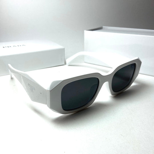 Prada Geometric White Glosse