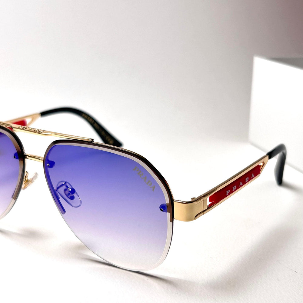 Prada Linea Rossa Aviator - Brown Mirror