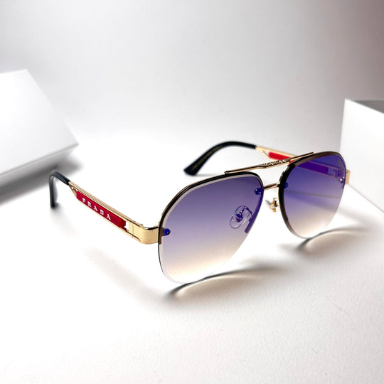 Prada Linea Rossa Aviator - Brown Mirror