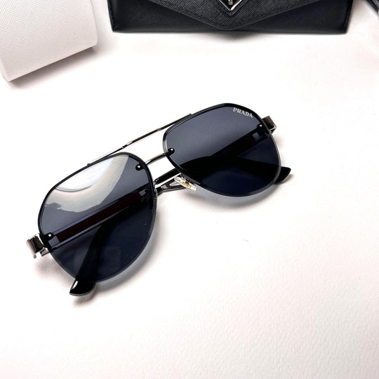 Prada Linea Rossa Aviator - Silver