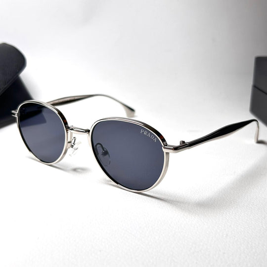 Prada Round B – Silver Black