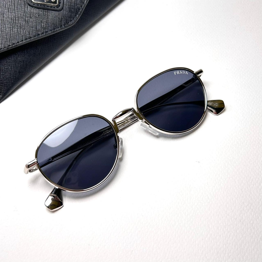 Prada Round B – Silver Black