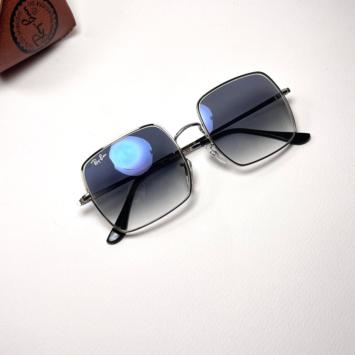 Ray Ban Classic Square RB1971 - Silver Gradient Blue – Samxurious