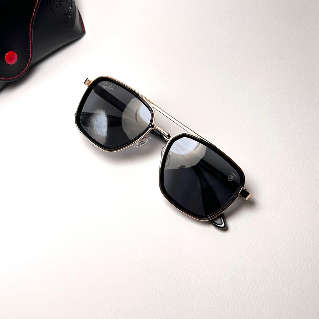 Ray Ban Ferrari Classic Square - Golden Black