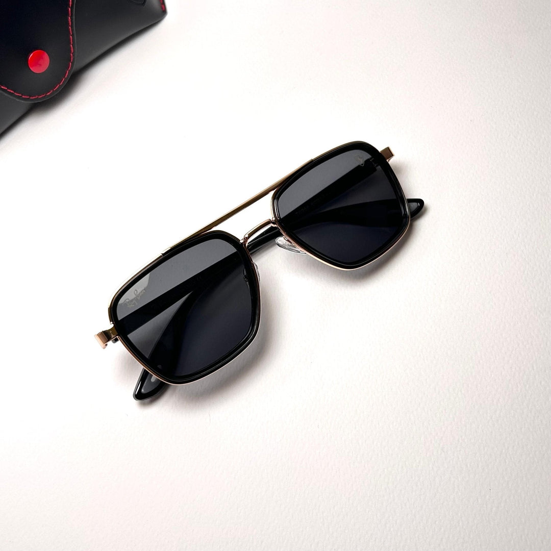 Ray Ban Ferrari Classic Square - Golden Black