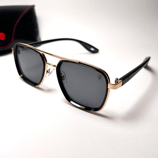 Ray Ban Ferrari Classic Square - Golden Black