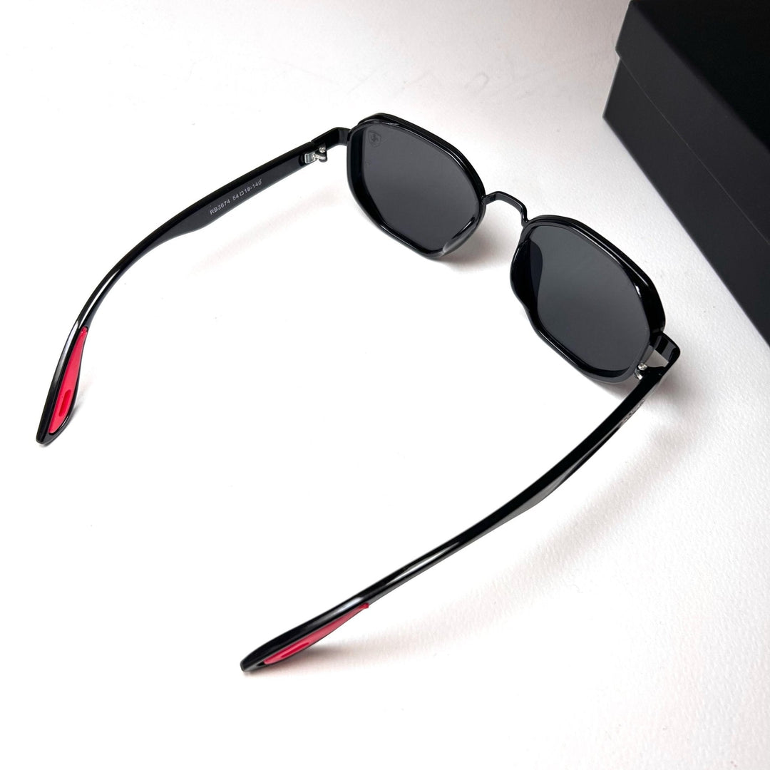 Ray Ban Geometric Polarized Scuderia Ferrari - Black Gloss