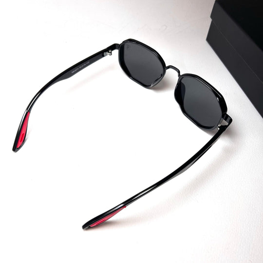 Ray Ban Geometric Polarized Scuderia Ferrari - Black Gloss