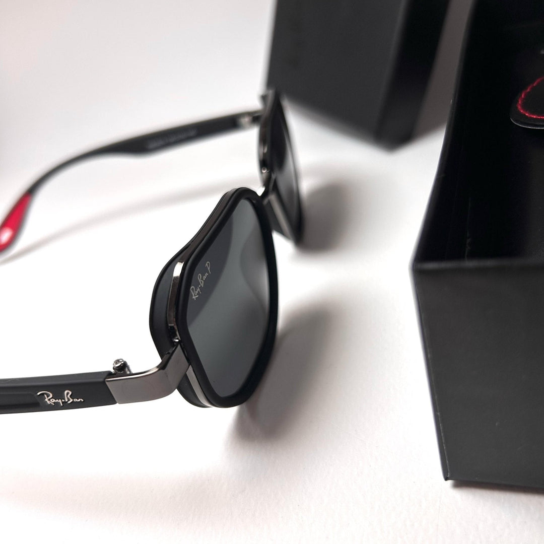 Ray Ban Geometric Polarized Scuderia Ferrari - Black matte