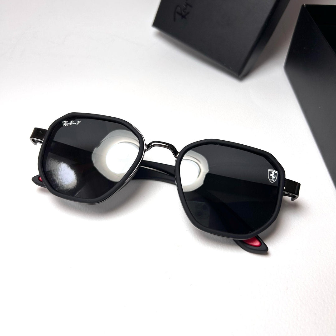 Ray Ban Geometric Polarized Scuderia Ferrari - Black matte