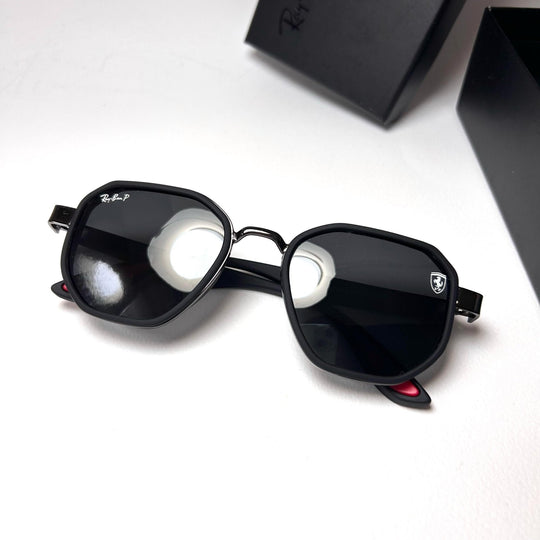 Ray Ban Geometric Polarized Scuderia Ferrari - Black matte