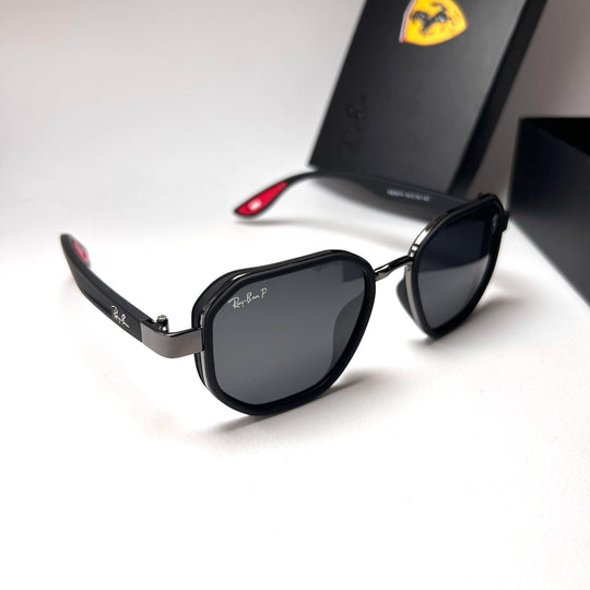 Ray Ban Geometric Polarized Scuderia Ferrari - Black matte