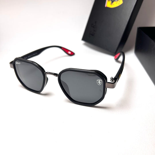 Ray Ban Geometric Polarized Scuderia Ferrari - Black matte