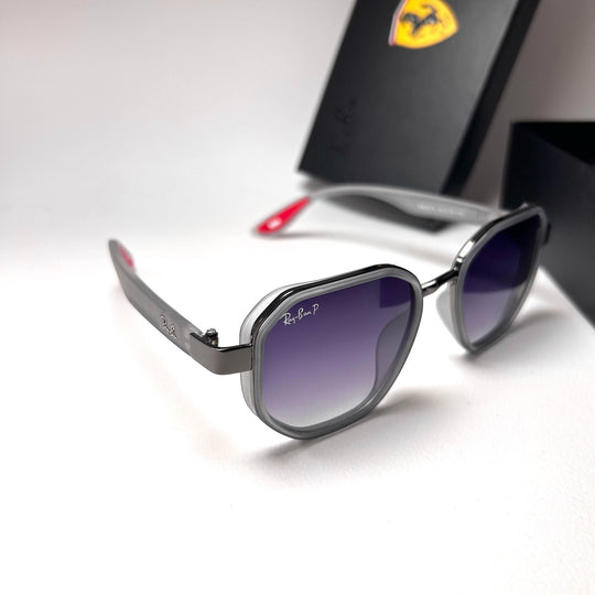 Ray Ban Geometric Polarized Scuderia Ferrari - Purple Grey