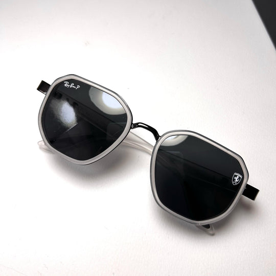 Ray Ban Geometric Polarized Scuderia Ferrari - White