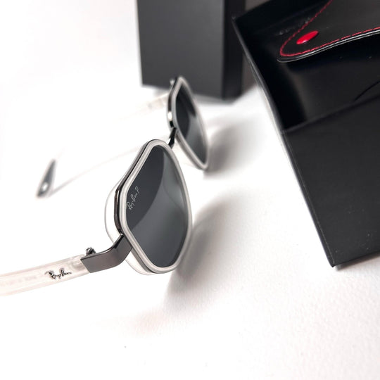 Ray Ban Geometric Polarized Scuderia Ferrari - White