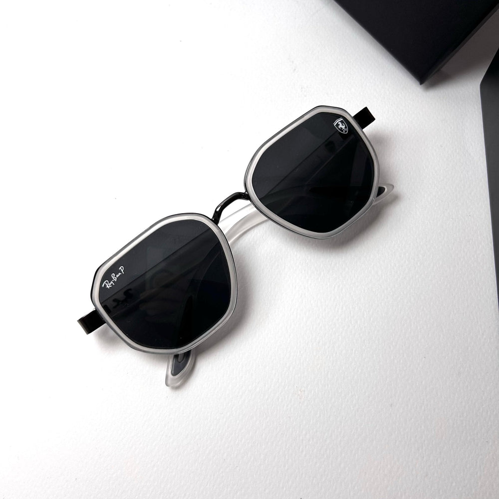 Ray Ban Geometric Polarized Scuderia Ferrari - White