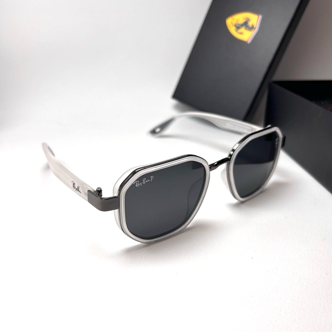 Ray Ban Geometric Polarized Scuderia Ferrari - White