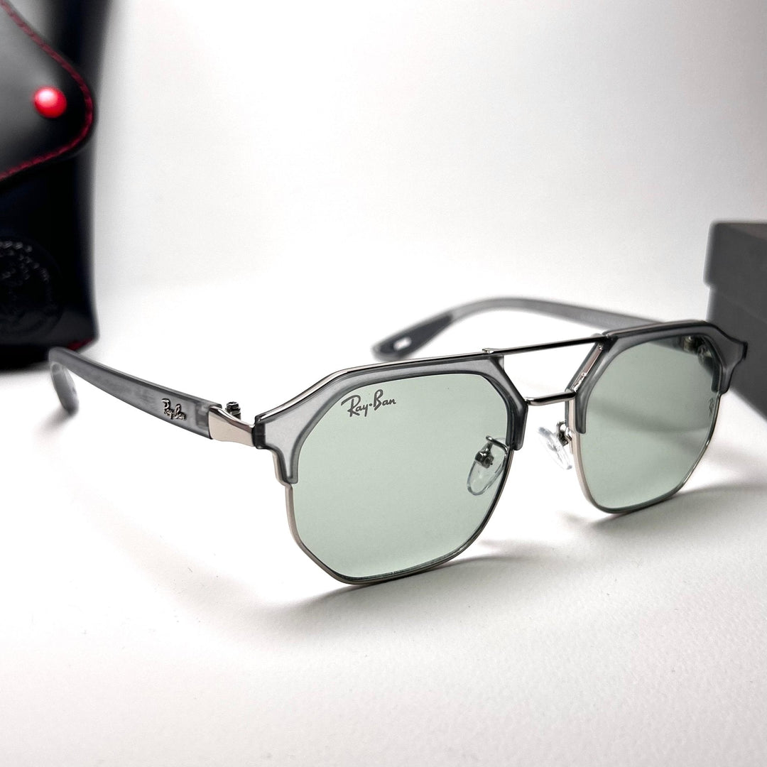 Ray Ban Geometric Squarish Scuderia Ferrari - Light Mint Transparent Gray