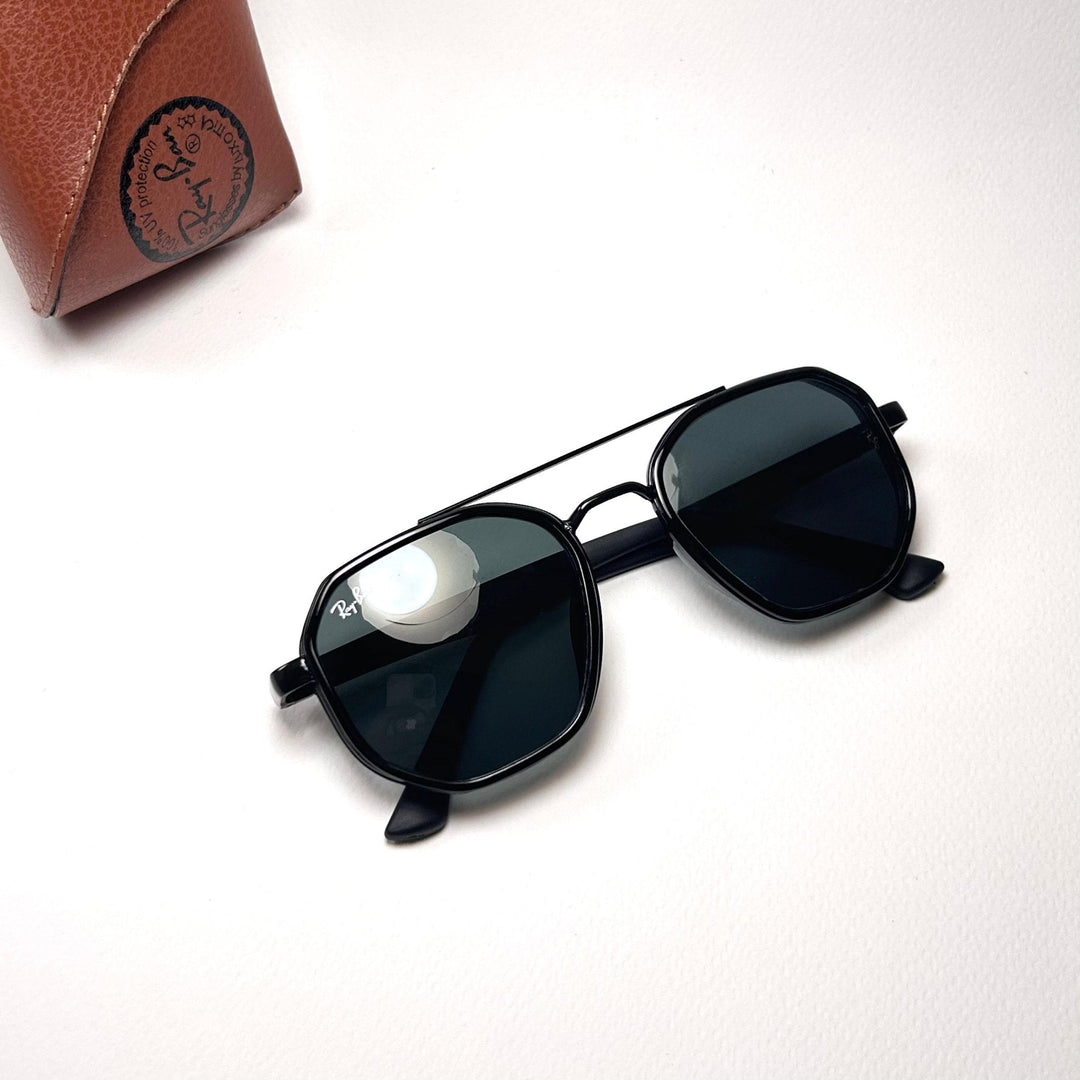 Ray Ban Hexagonal Double Bridges RB5825 - Black Gray