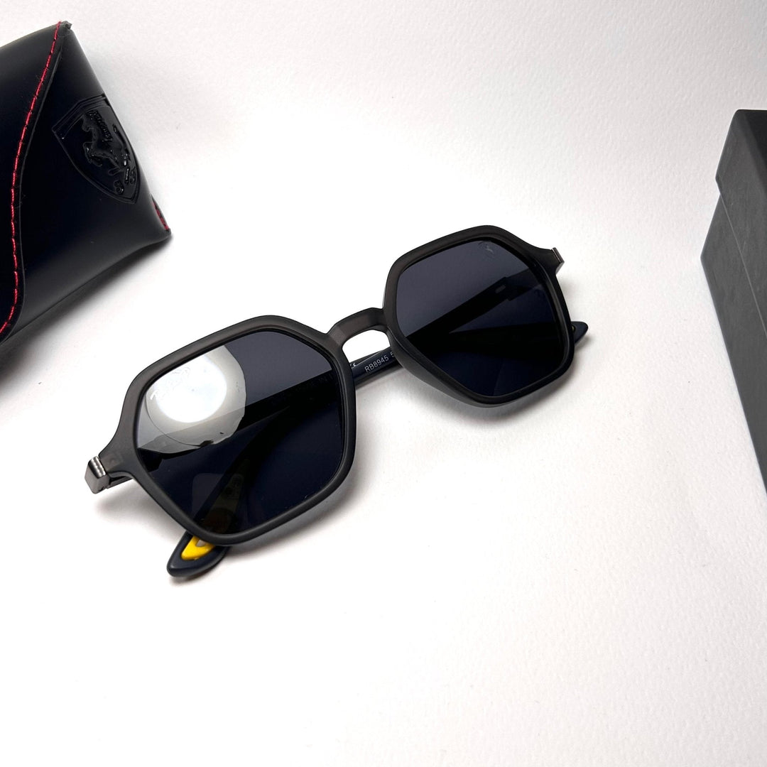 Ray Ban RB8945 Polarized Scuderia Ferrari - Black & Yellow Tips